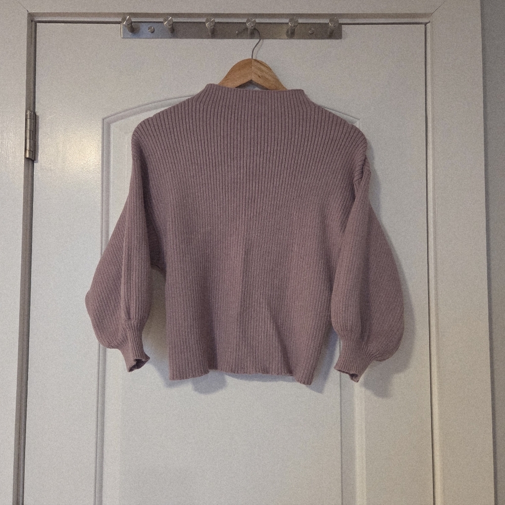 Line&dot Women's Mauve Mock Neck Knit Sweater Size Small